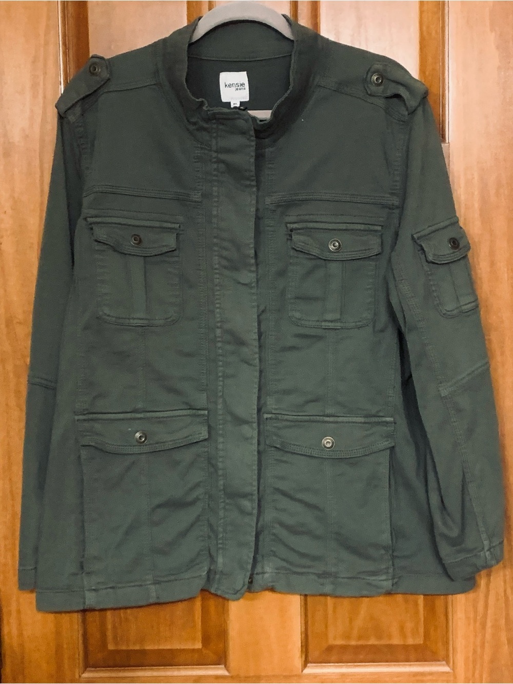 Kensie Jeans Military Utility Jacket 2X Plus